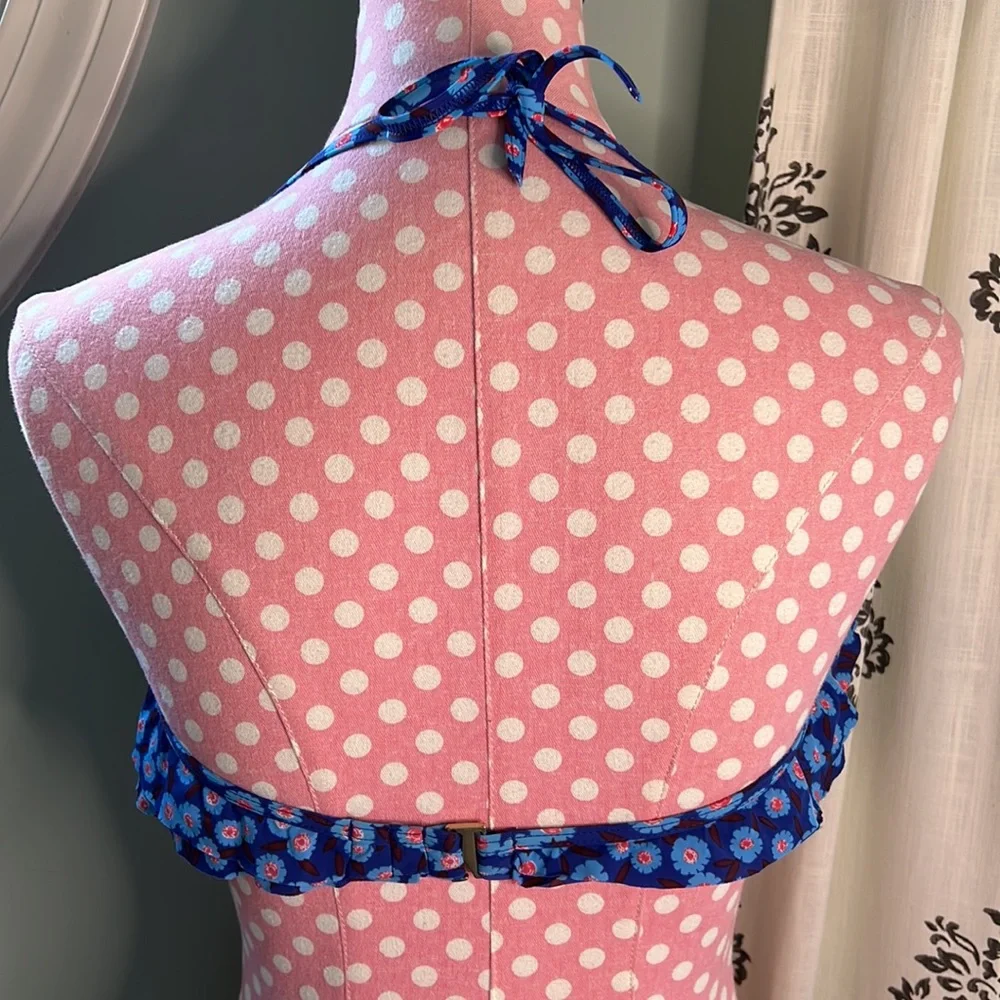 Kate Spade Ruffle Bandeau Bikini Top Size M